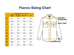 Flanno Sizing Chart
